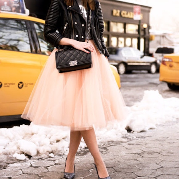 🌷See copy of listing🌷NWT Haute Monde Pink Dusty Pose Tulle Skirt, size L - Picture 4 of 5